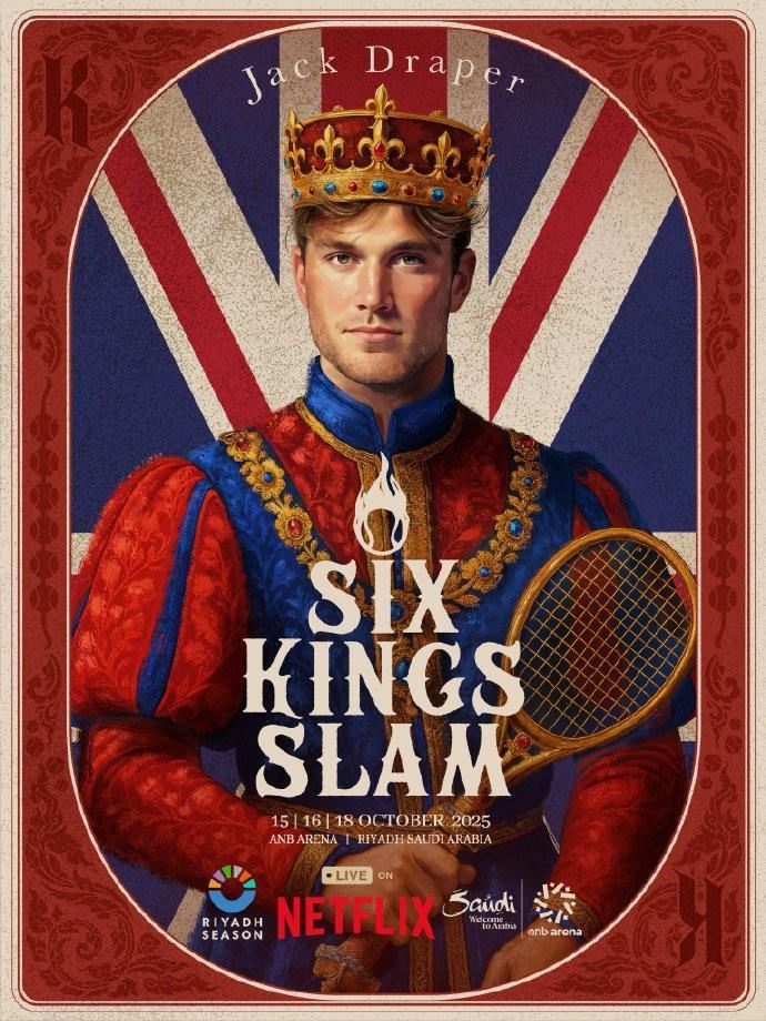 九游娱乐官网-网球六王大满贯单人海报公布,比赛将于10月中旬在沙特进行